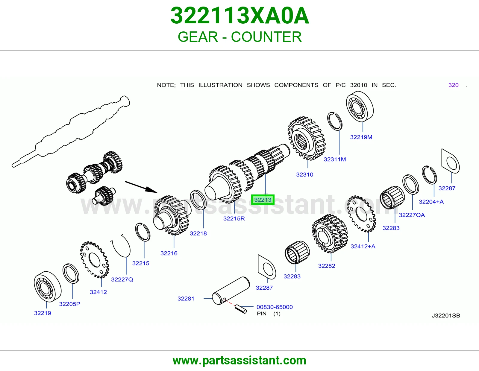 عمود شجره 322113XA0A