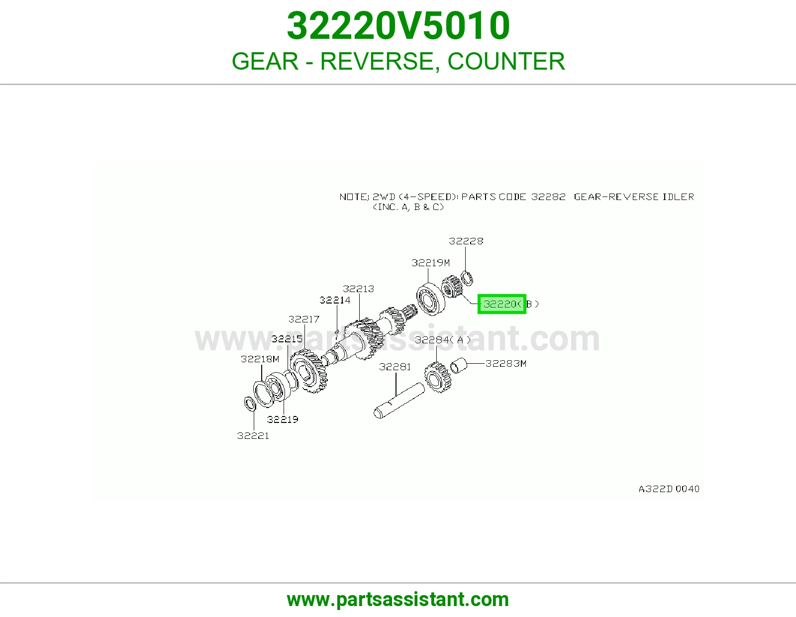 ترس قير 32220V5010