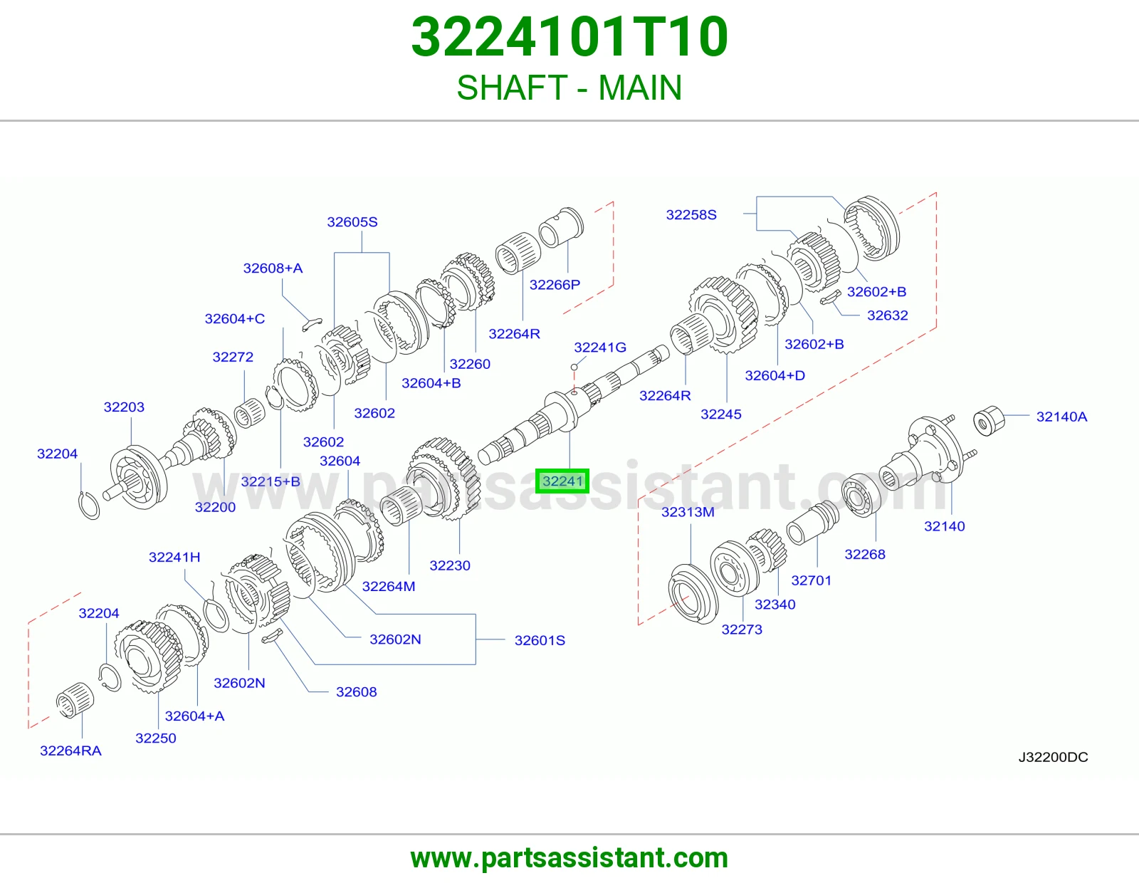 عمود قير 3224101T10