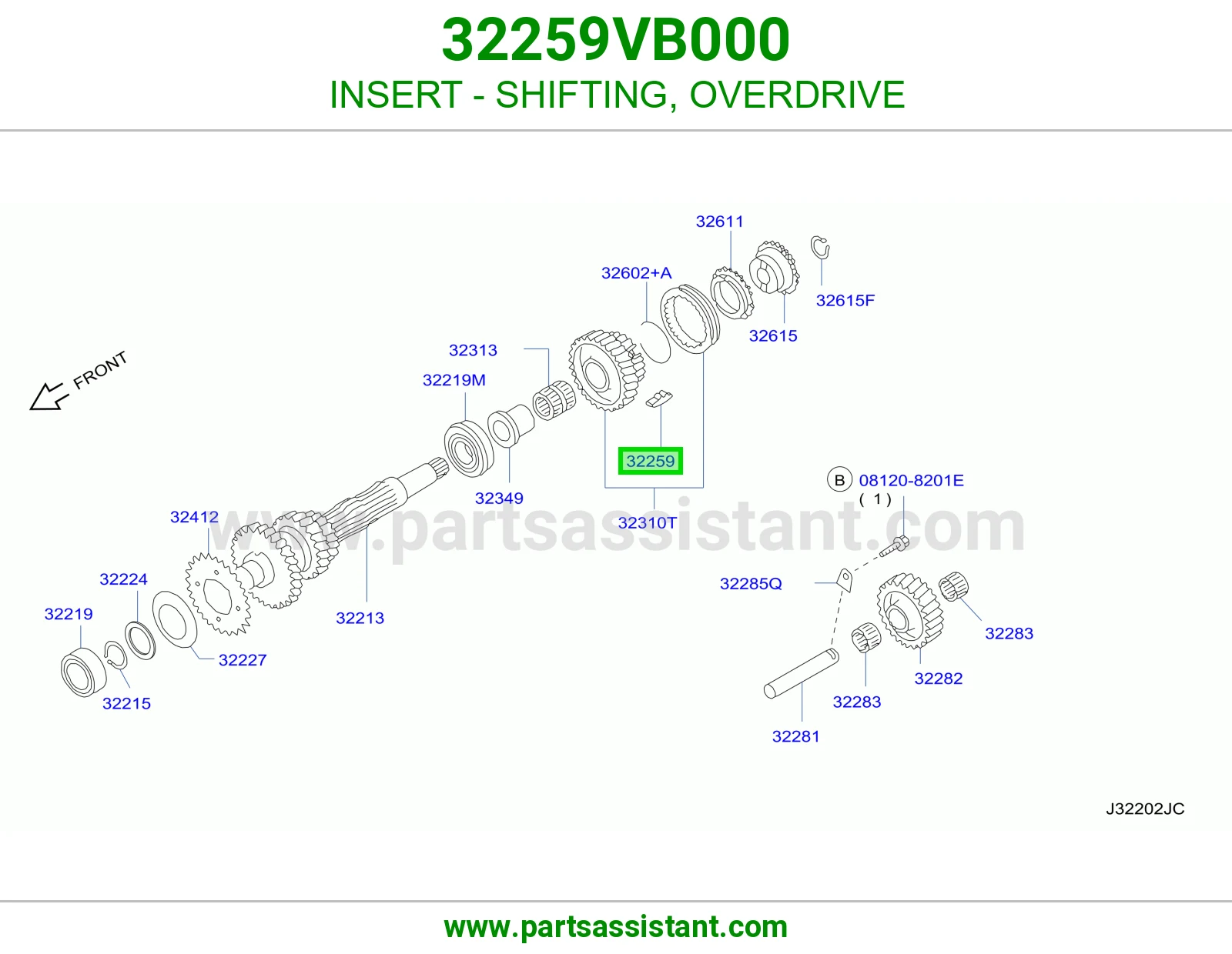 حشوة تعشيق أوفر درايف 32259VB000
