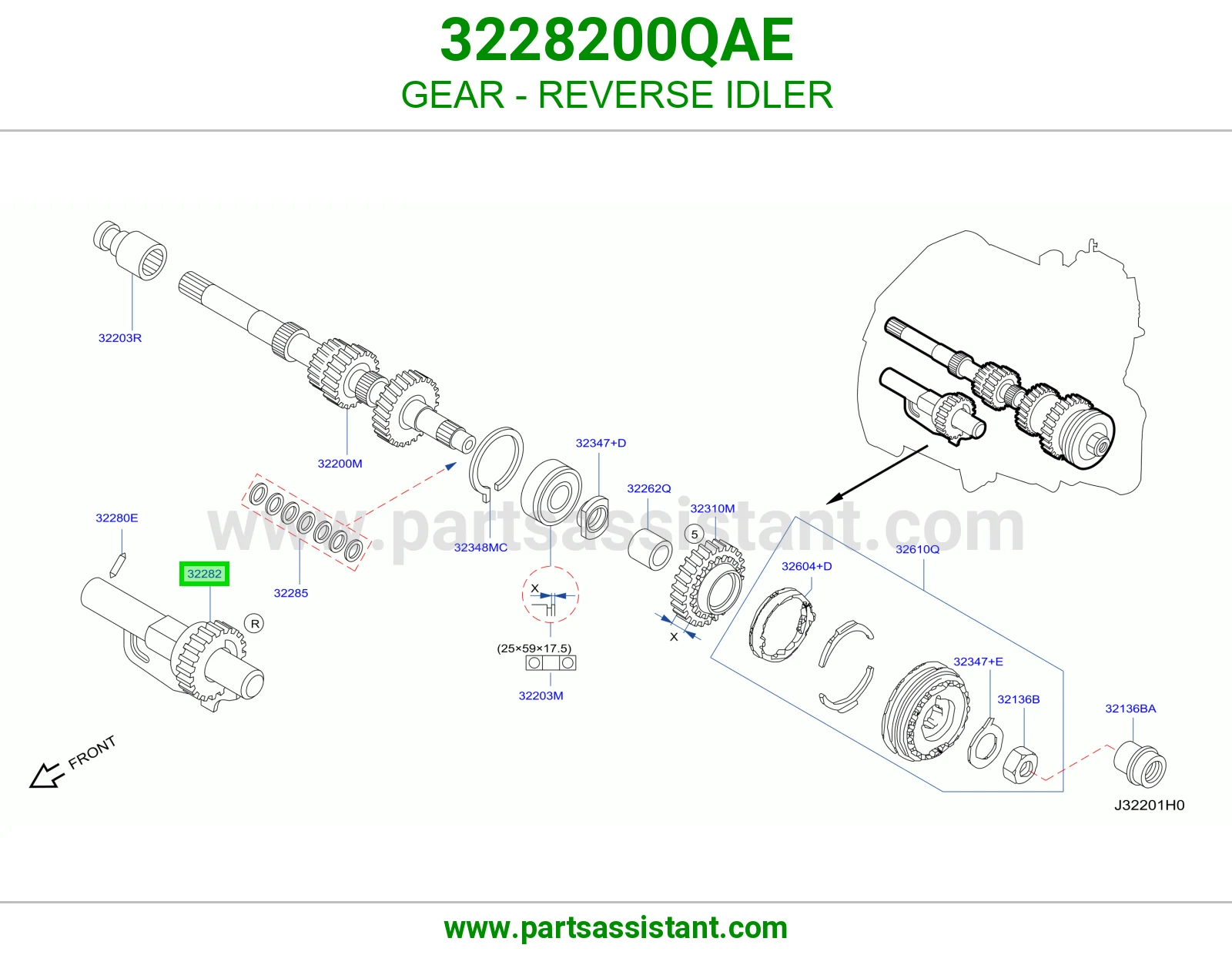 ترس ريوس وسيط 3228200QAE