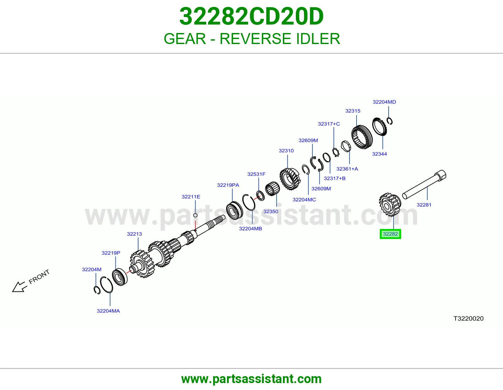 ترس ريوس وسيط 32282CD20D
