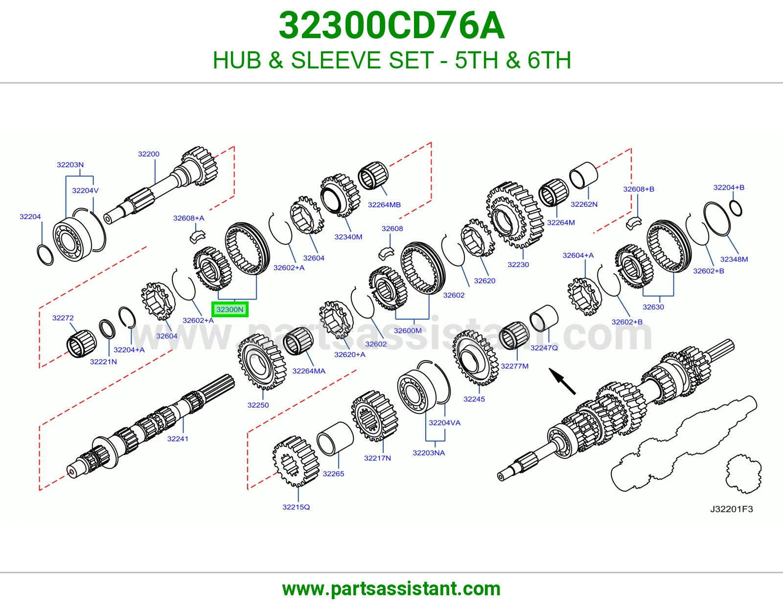 فلنجة طقم جلب خامس سادس 32300CD76A