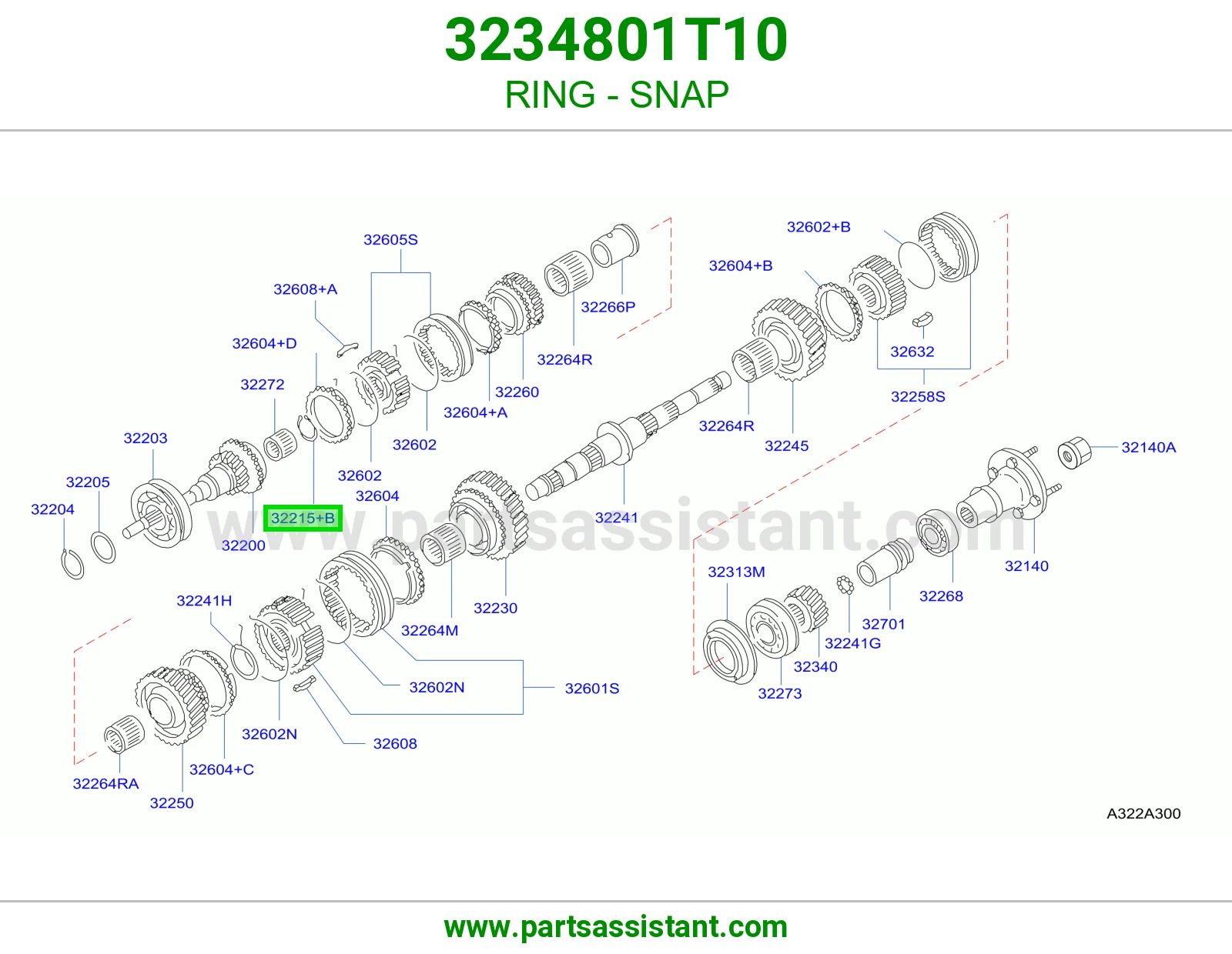 حلقة كلبس 3234801T10
