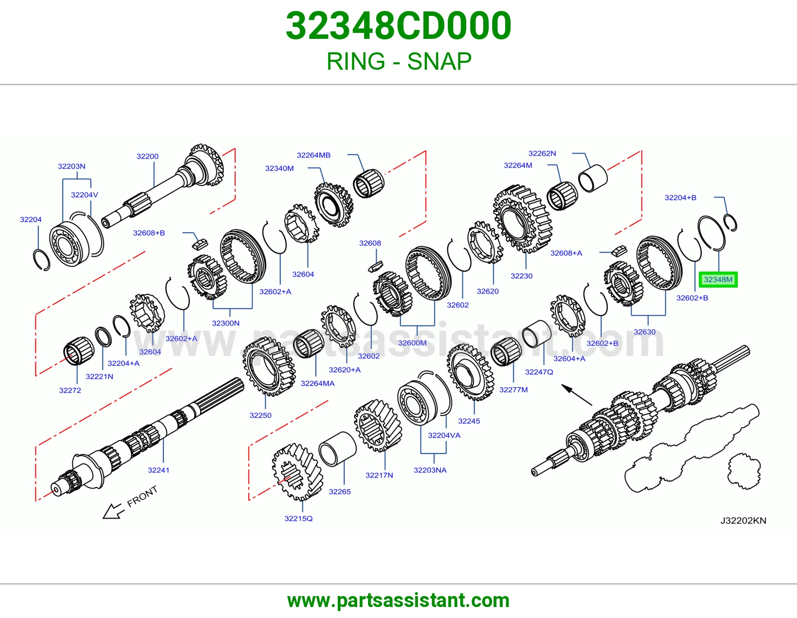 حلقة كلبس 32348CD000