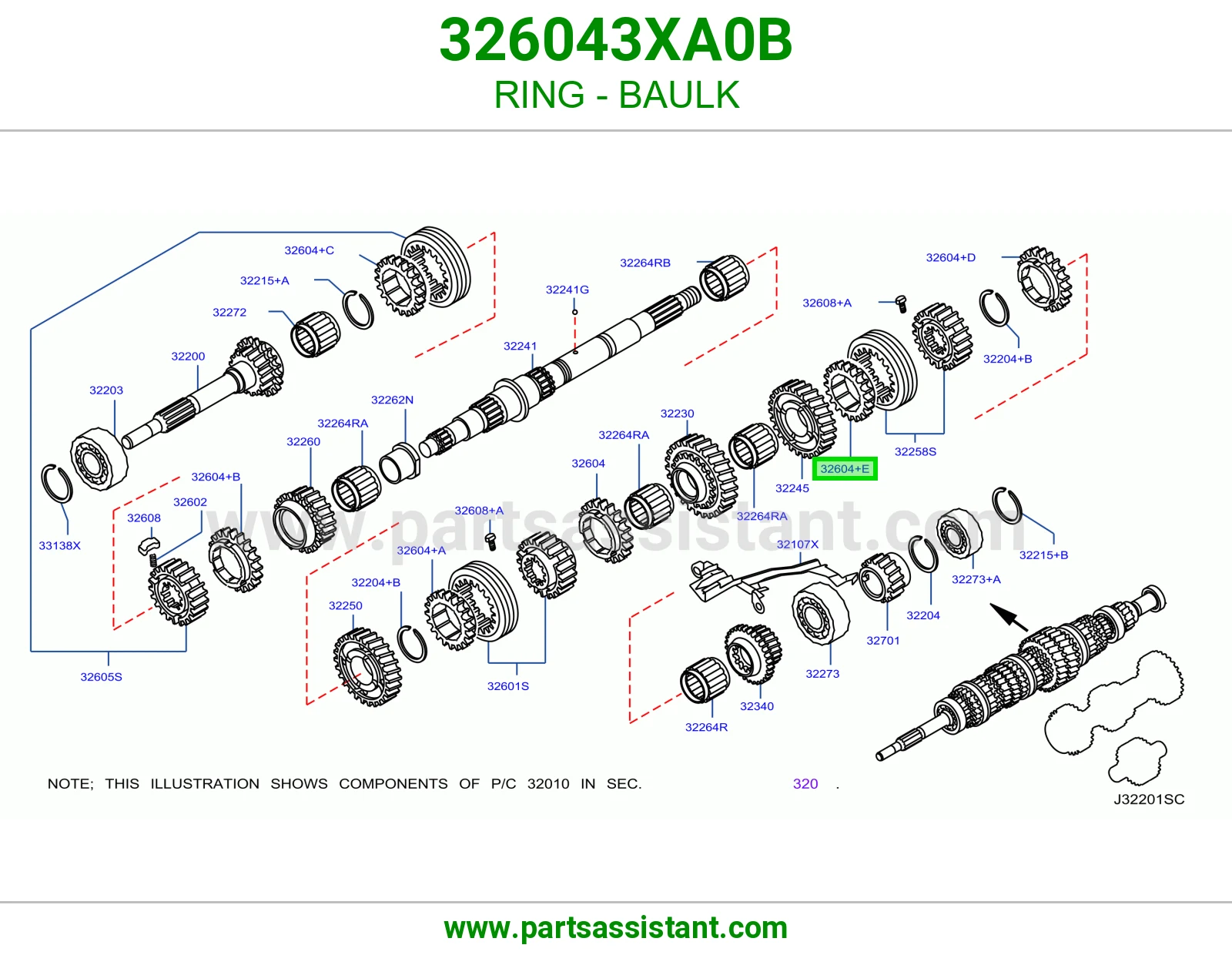 حلقة سنكرون 326043XA0B