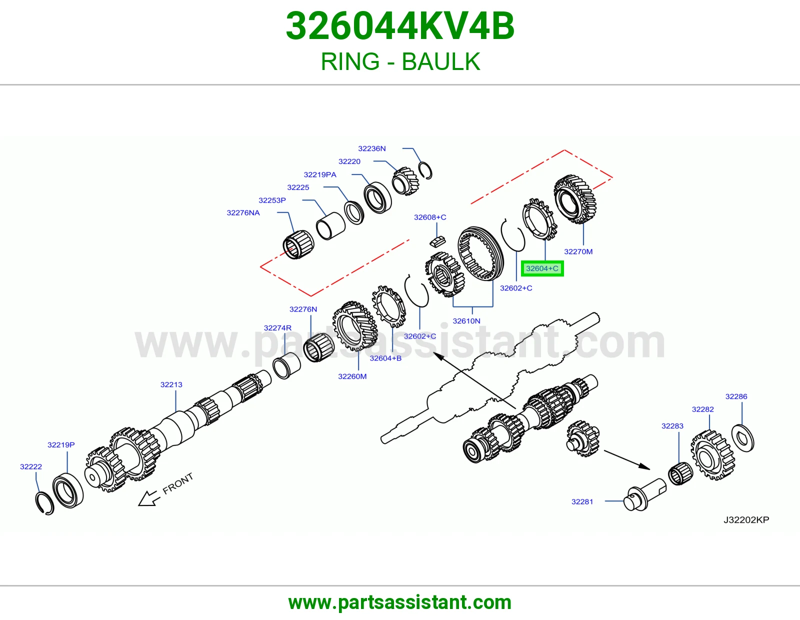 حلقة سنكرون 326044KV4B