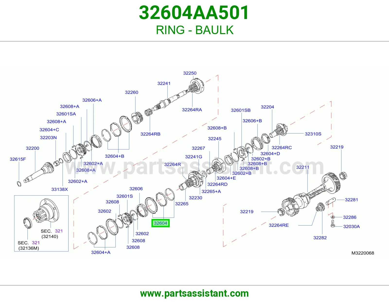 حلقة سنكرون 32604AA501