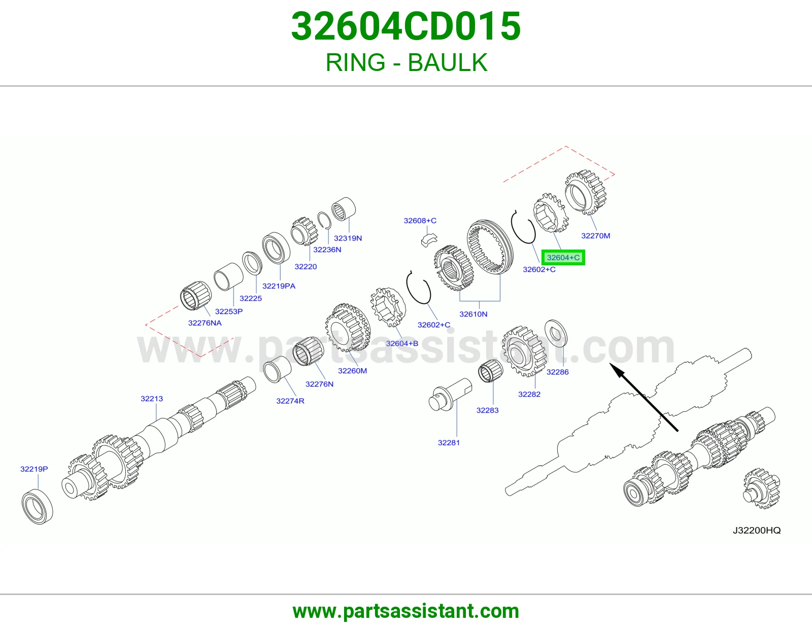 حلقة سنكرون 32604CD015