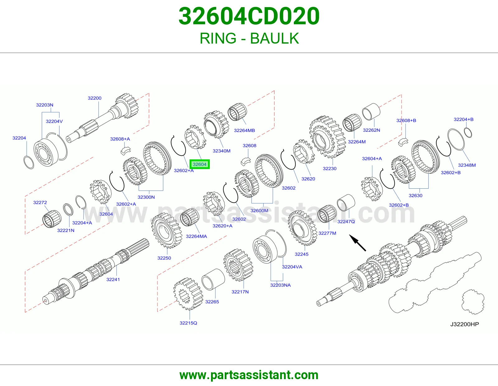 حلقة سنكرون 32604CD020