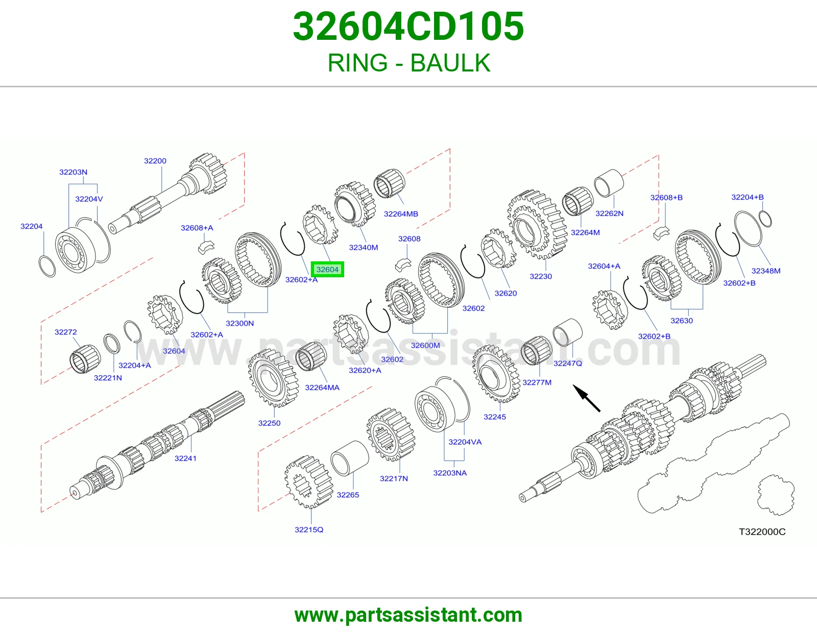 حلقة سنكرون 32604CD105