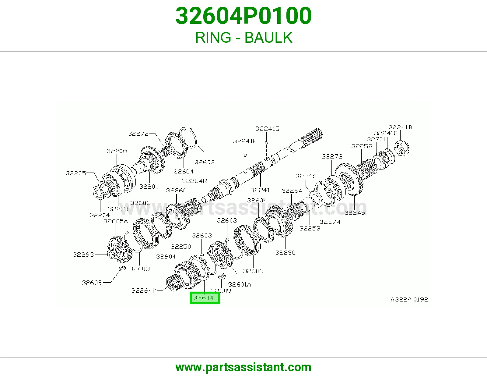 حلقة حاجز 32604P0100