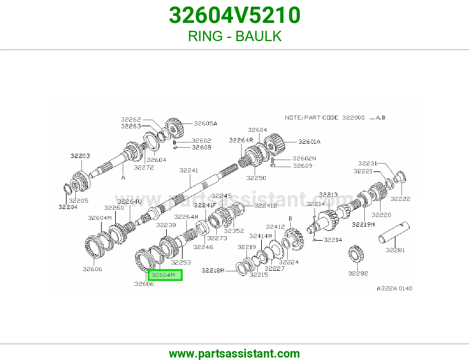 حلقة حاجز 32604V5210