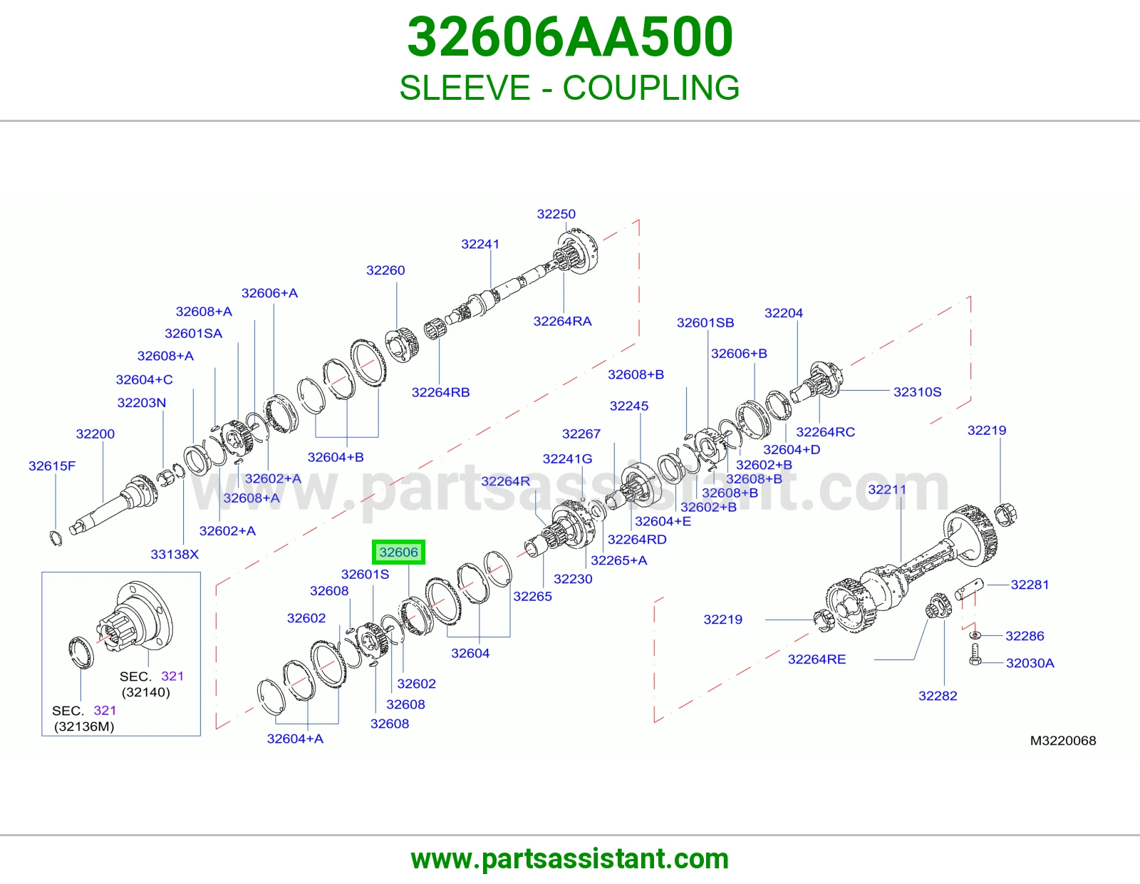 جلبة وصلة 32606AA500