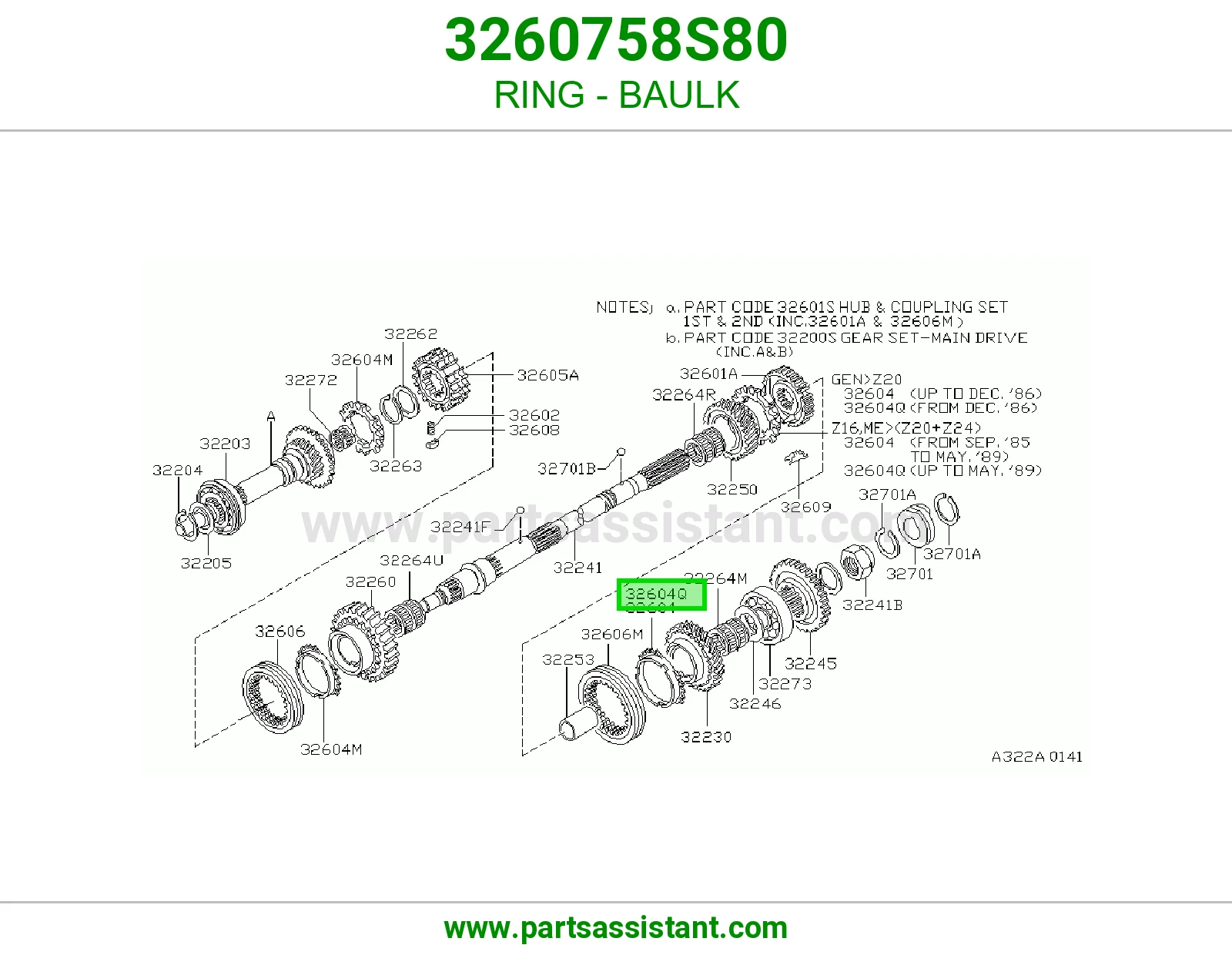 حلقة حاجز 3260758S80