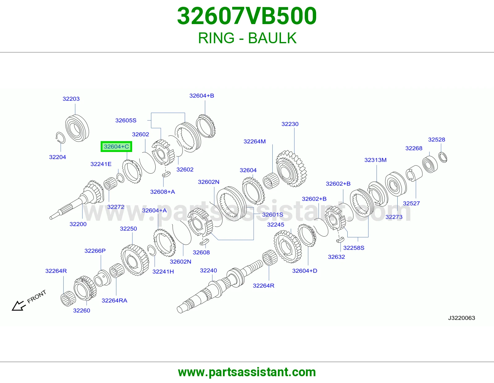 حلقة حاجز 32607VB500