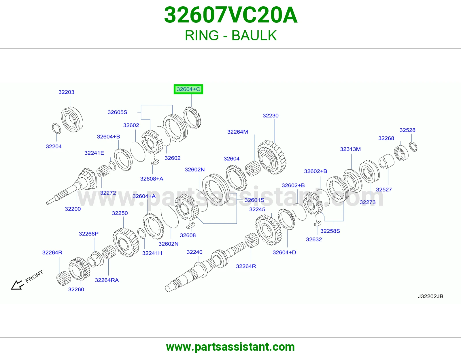 حلقة حاجز 32607VC20A
