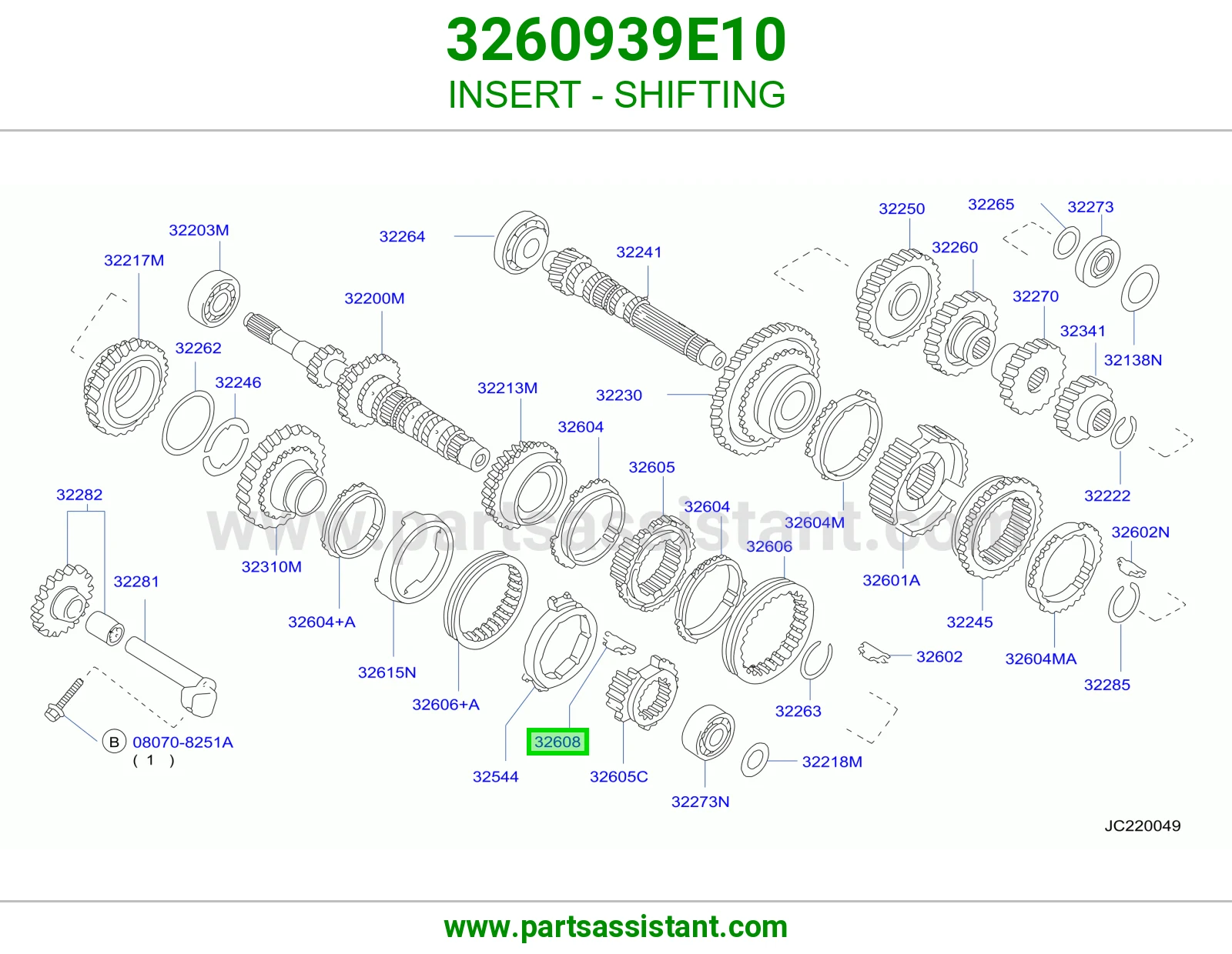 حشوة تعشيق 3260939E10