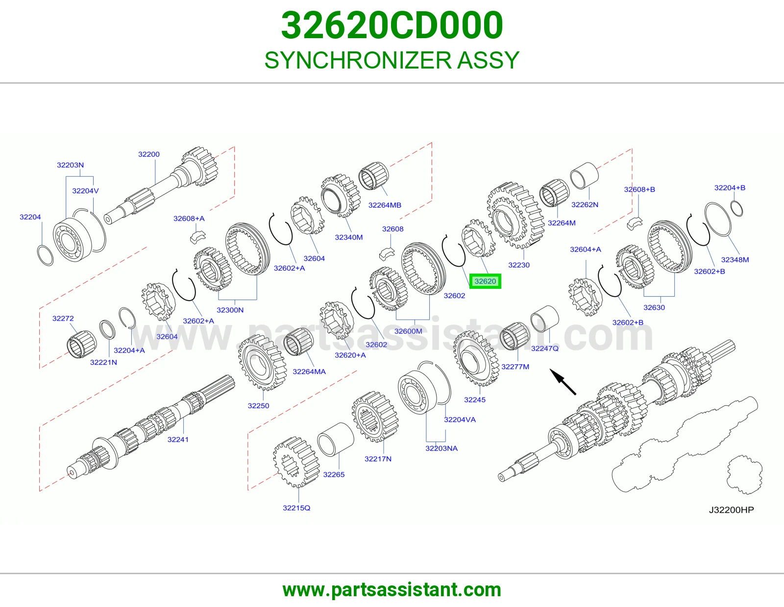 سنكرون كامل 32620CD000