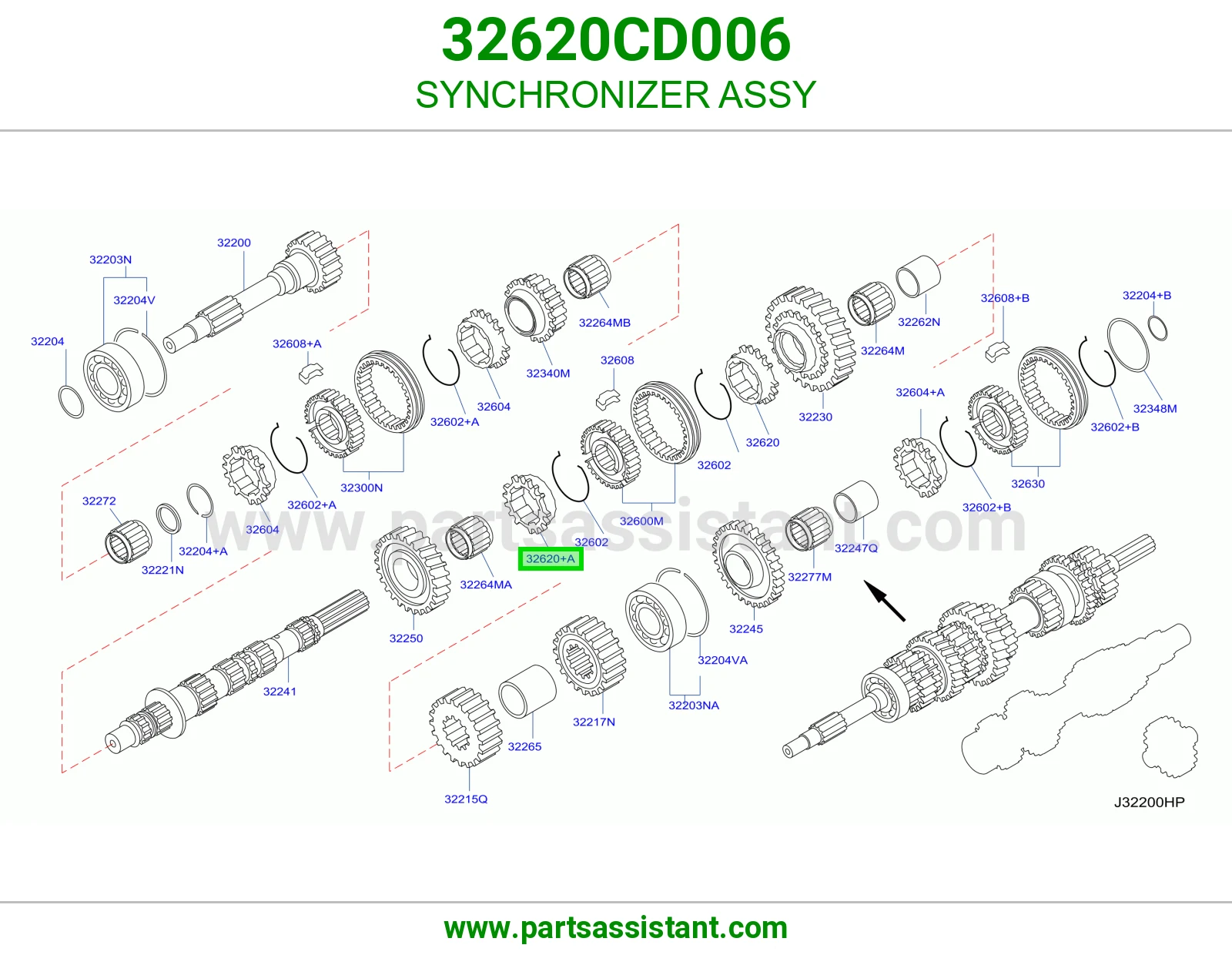 سنكرون كامل 32620CD006