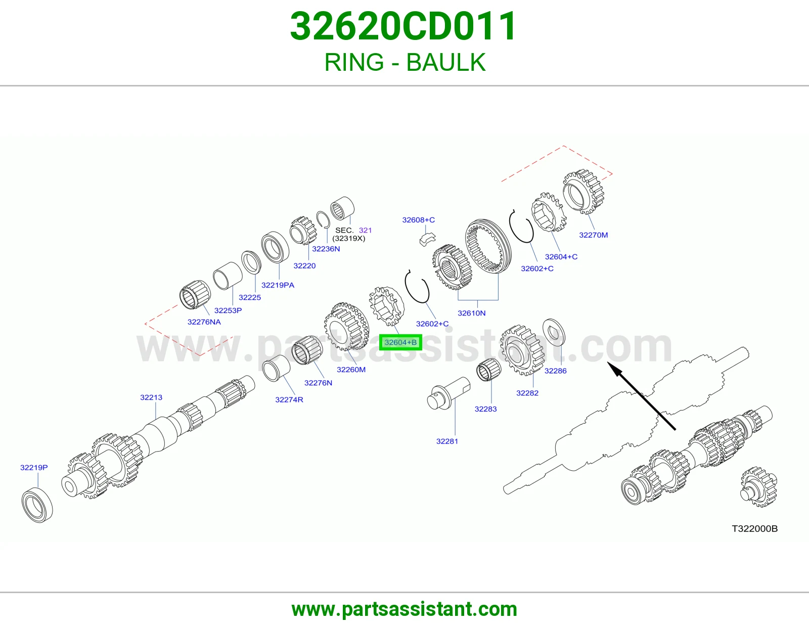 حلقة سنكرون 32620CD011