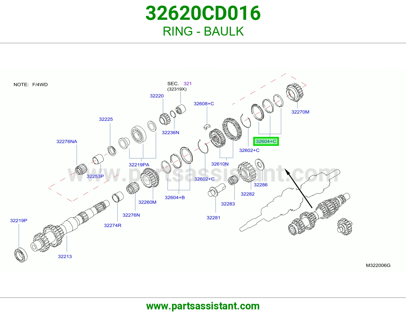 حلقة سنكرون 32620CD016