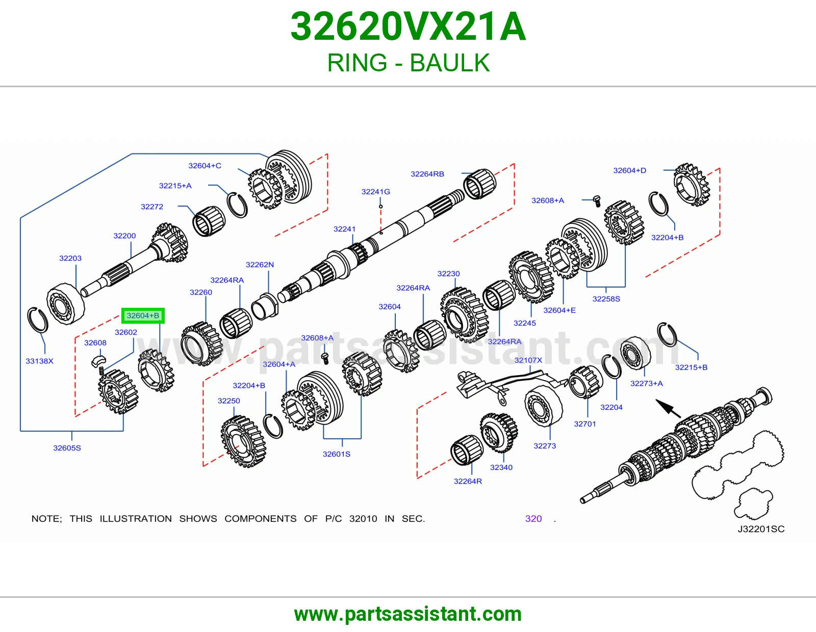 حلقة سنكرون 32620VX21A