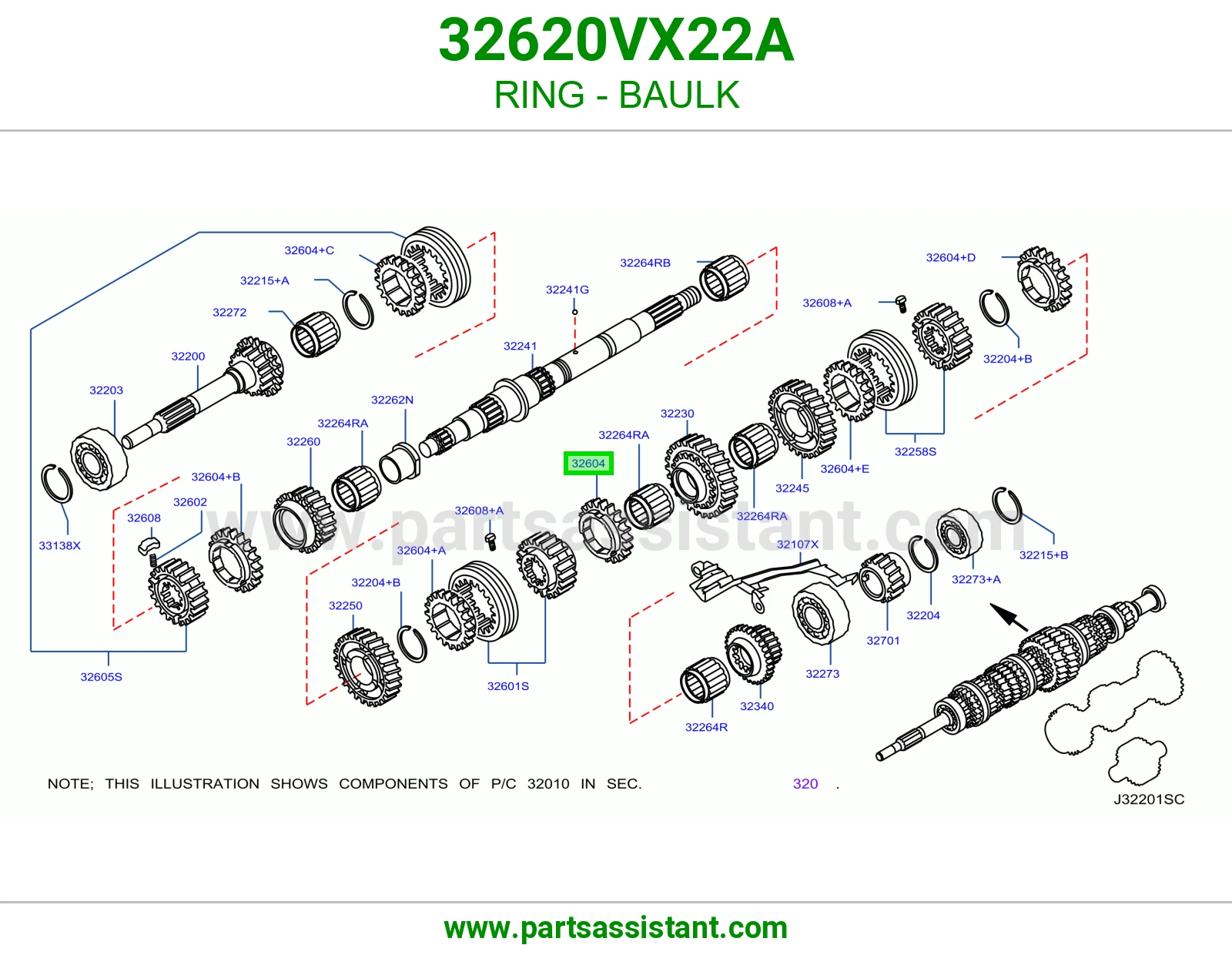 حلقة سنكرون 32620VX22A