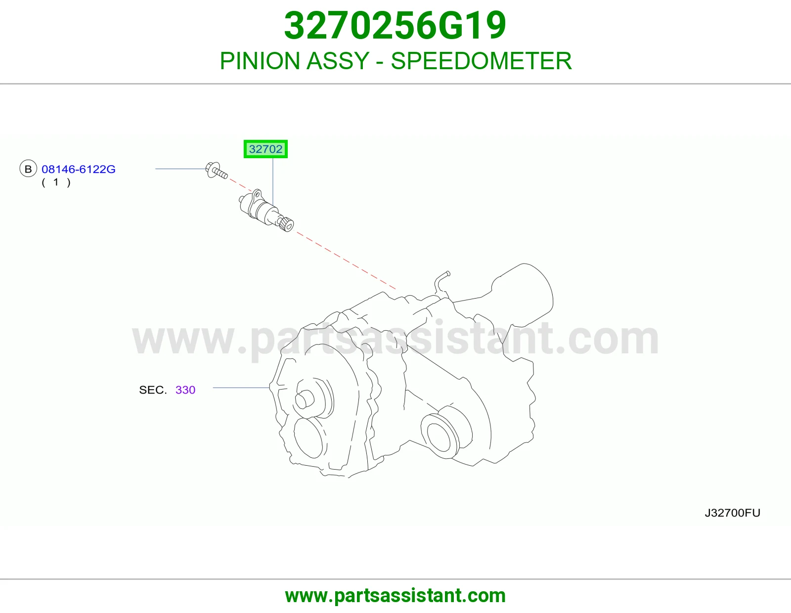 بنيون كامل عداد سرعة 3270256G19