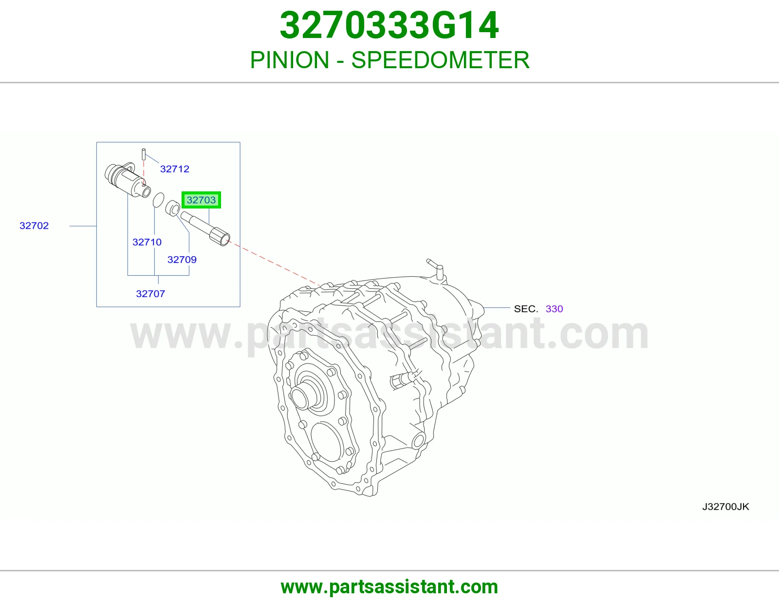 بنيون عداد سرعة 3270333G14