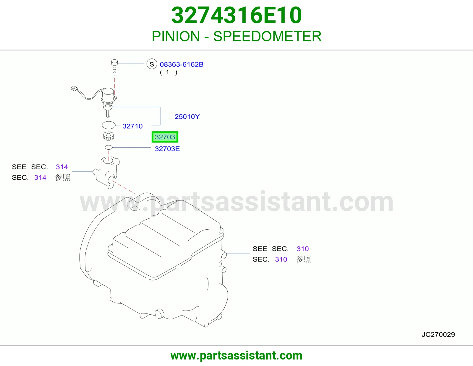 بنيون عداد سرعة 3274316E10