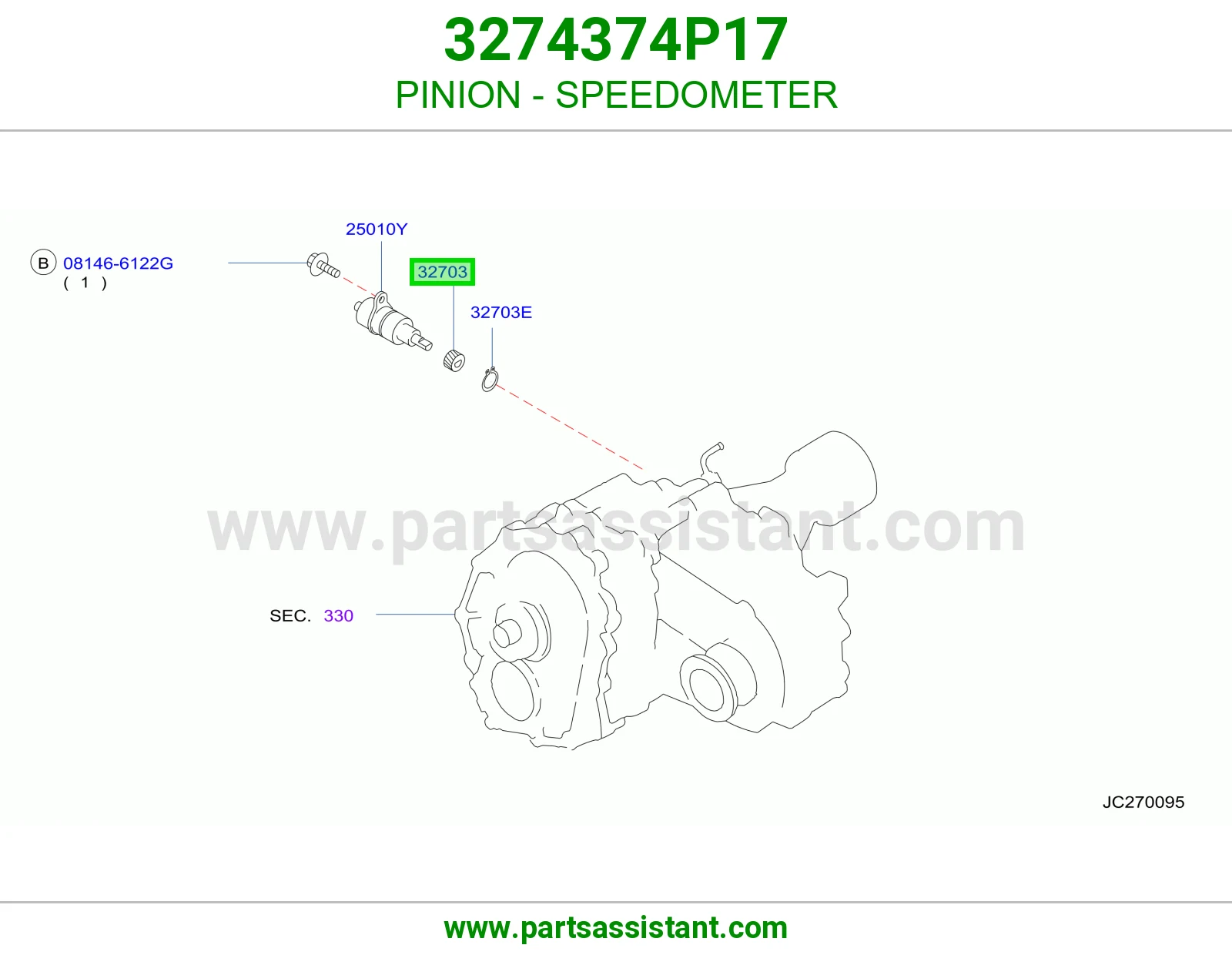 بنيون عداد سرعة 3274374P17