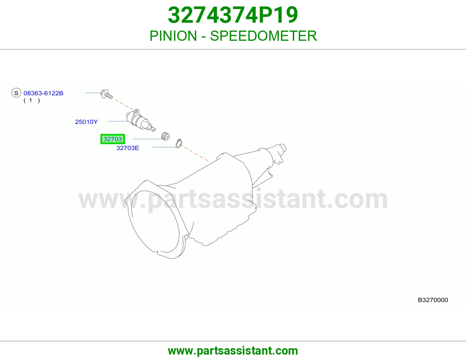 بنيون عداد سرعة 3274374P19