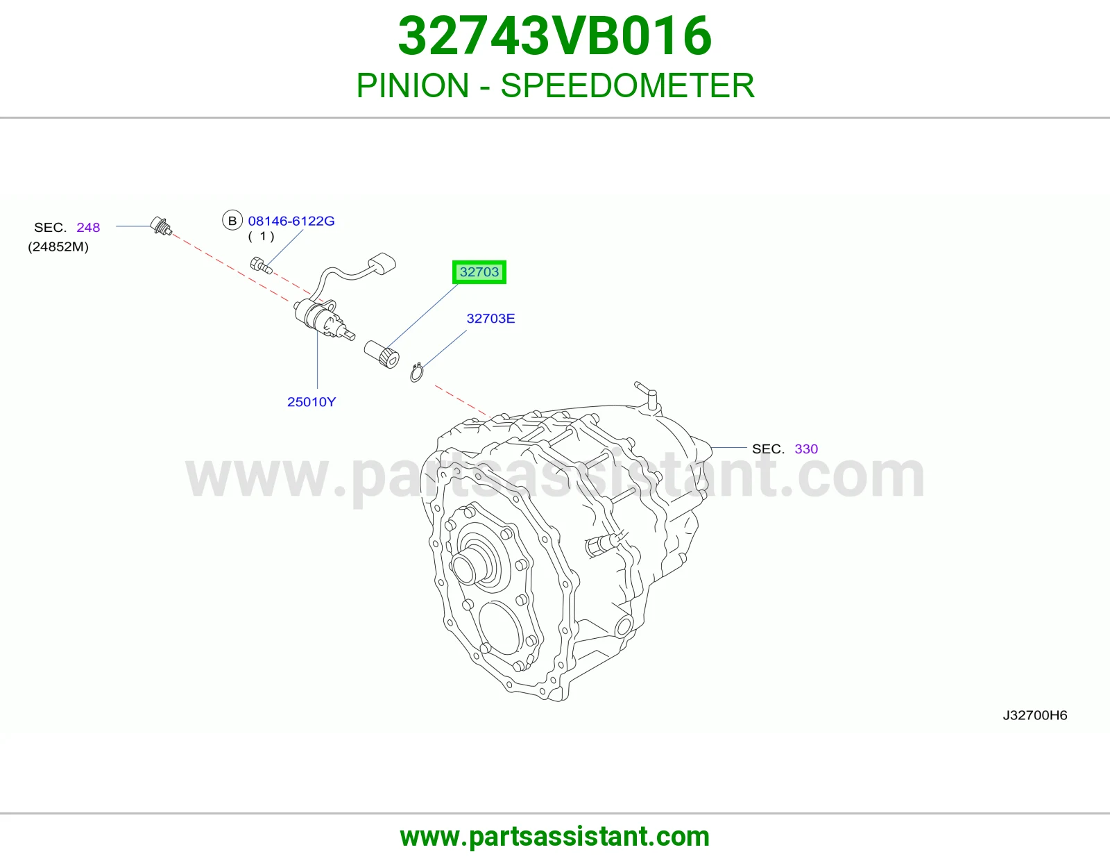 بنيون عداد سرعة 32743VB016