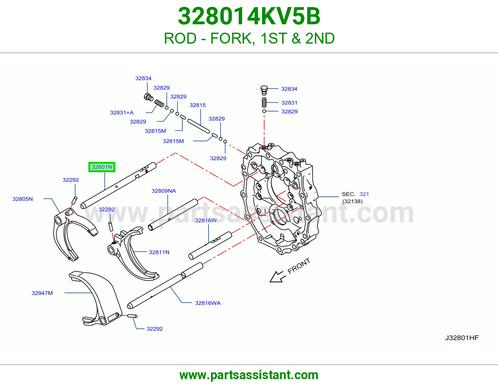 ذراع شوكة أول ثاني 328014KV5B