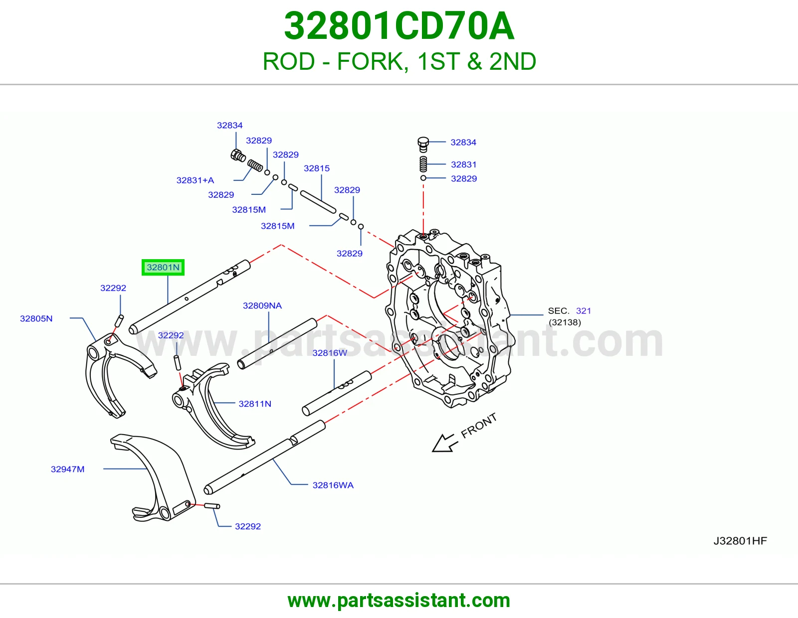 ذراع شوكة أول ثاني 32801CD70A