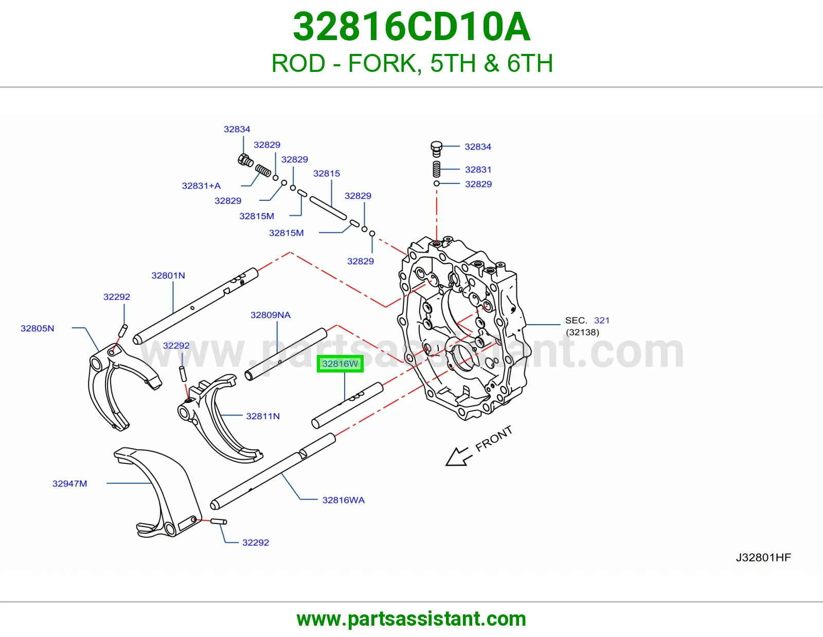 ذراع شوكة خامس سادس 32816CD10A