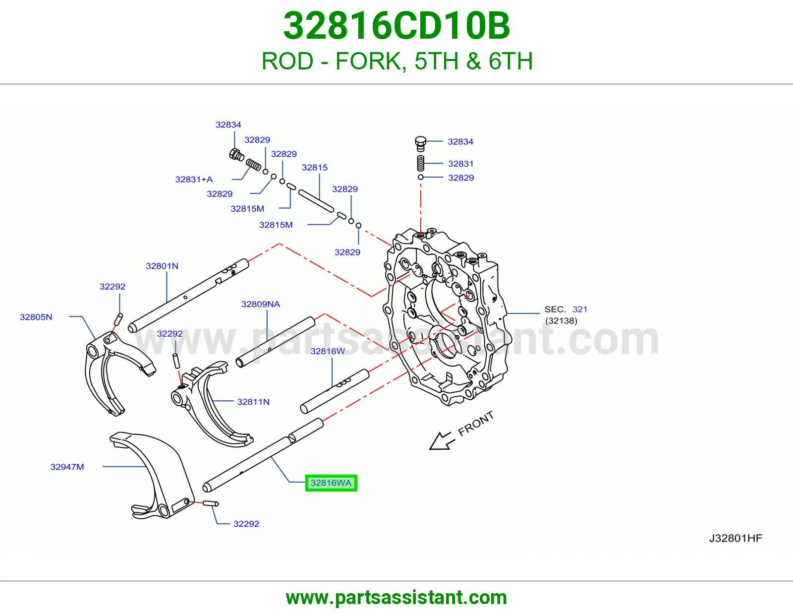 ذراع شوكة خامس سادس 32816CD10B