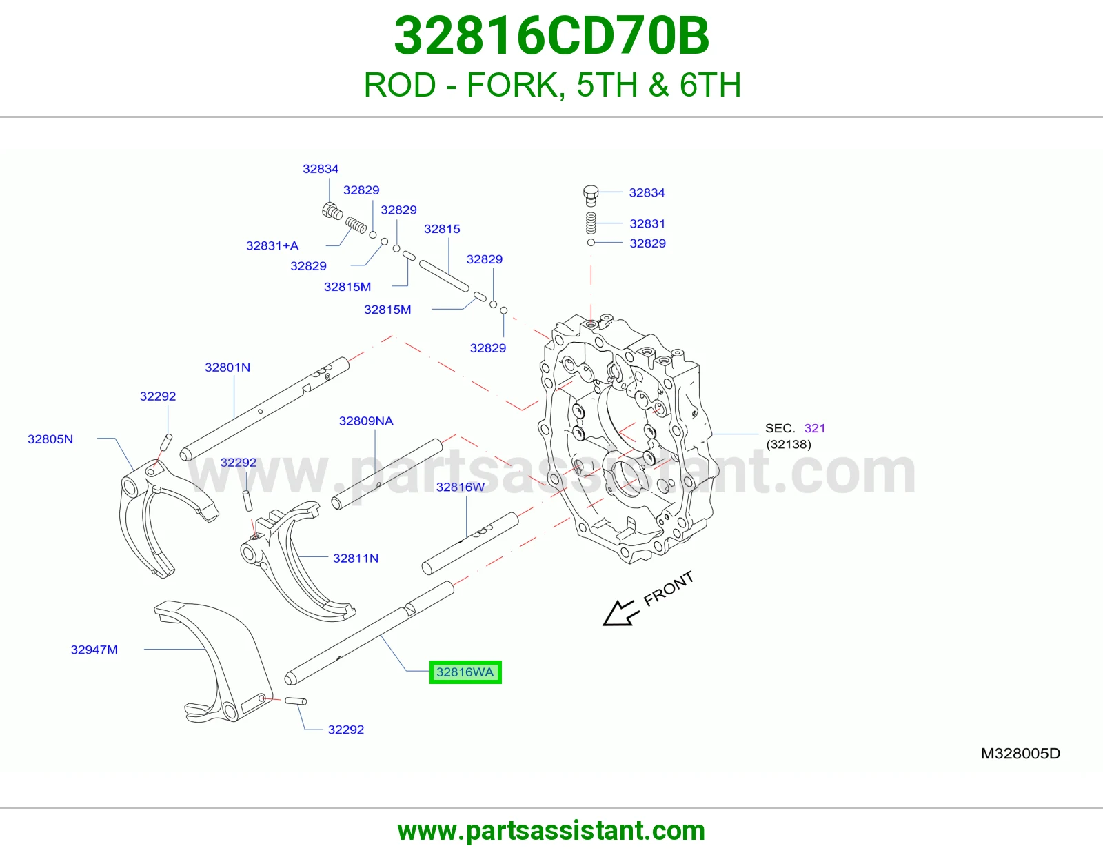 ذراع شوكة خامس سادس 32816CD70B