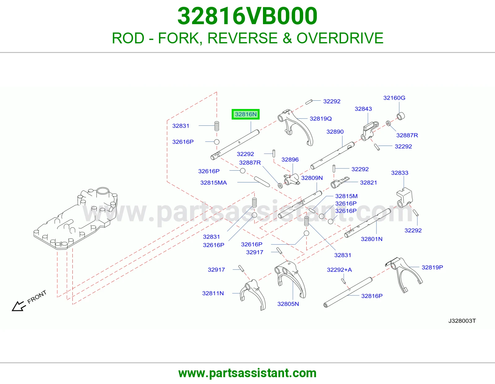 ذراع شوكة ريوس أوفر درايف 32816VB000