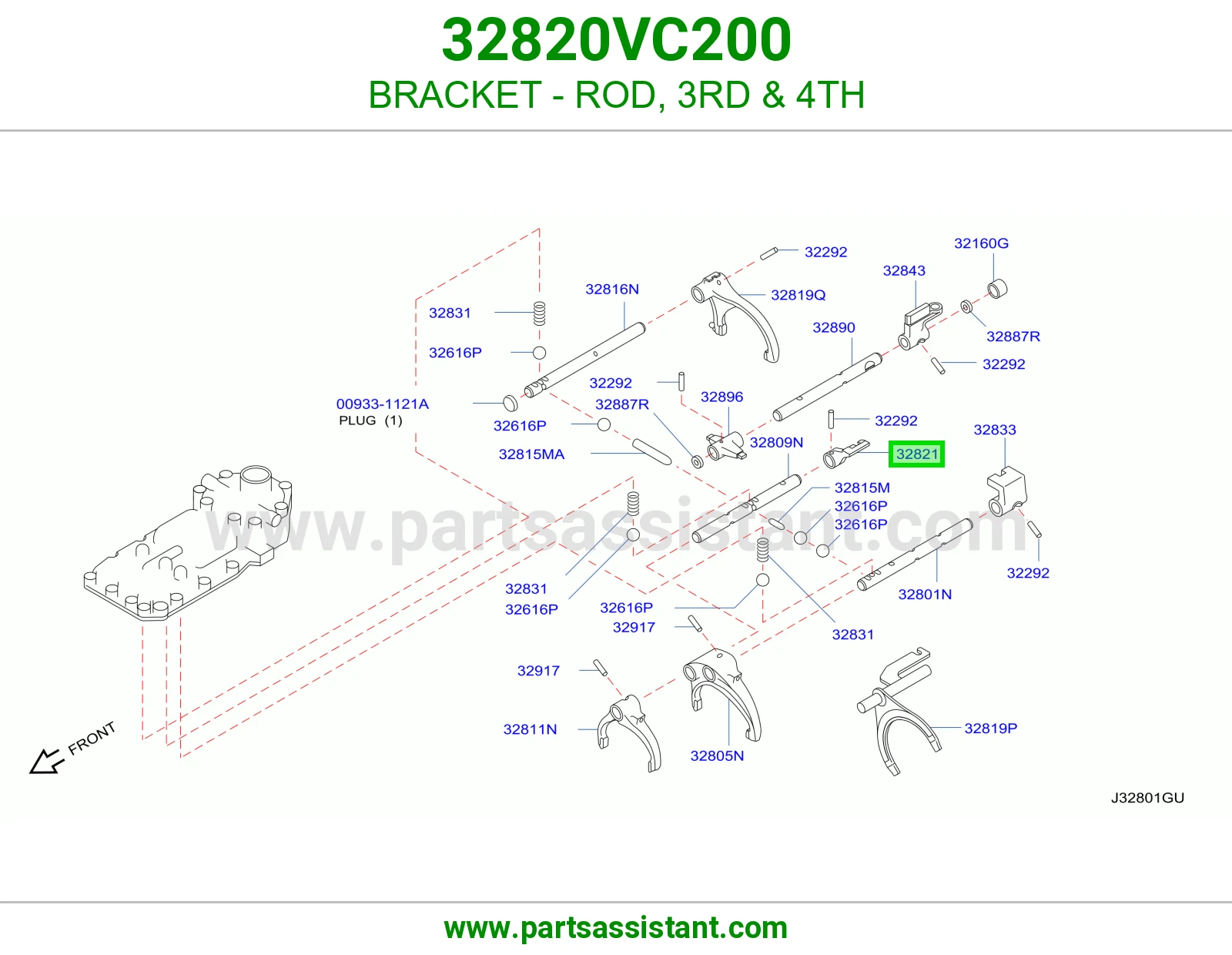 قاعدة ذراع ثالث رابع 32820VC200