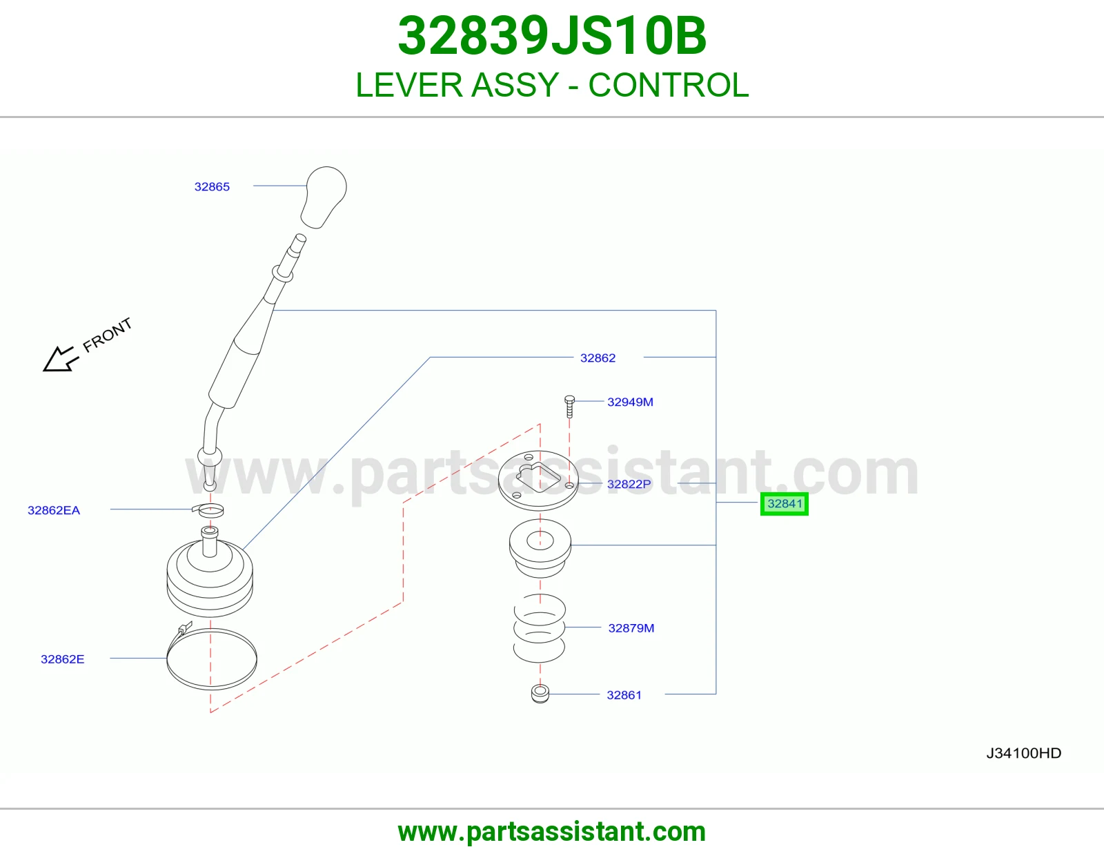 ذراع تحكم كامل 32839JS10B