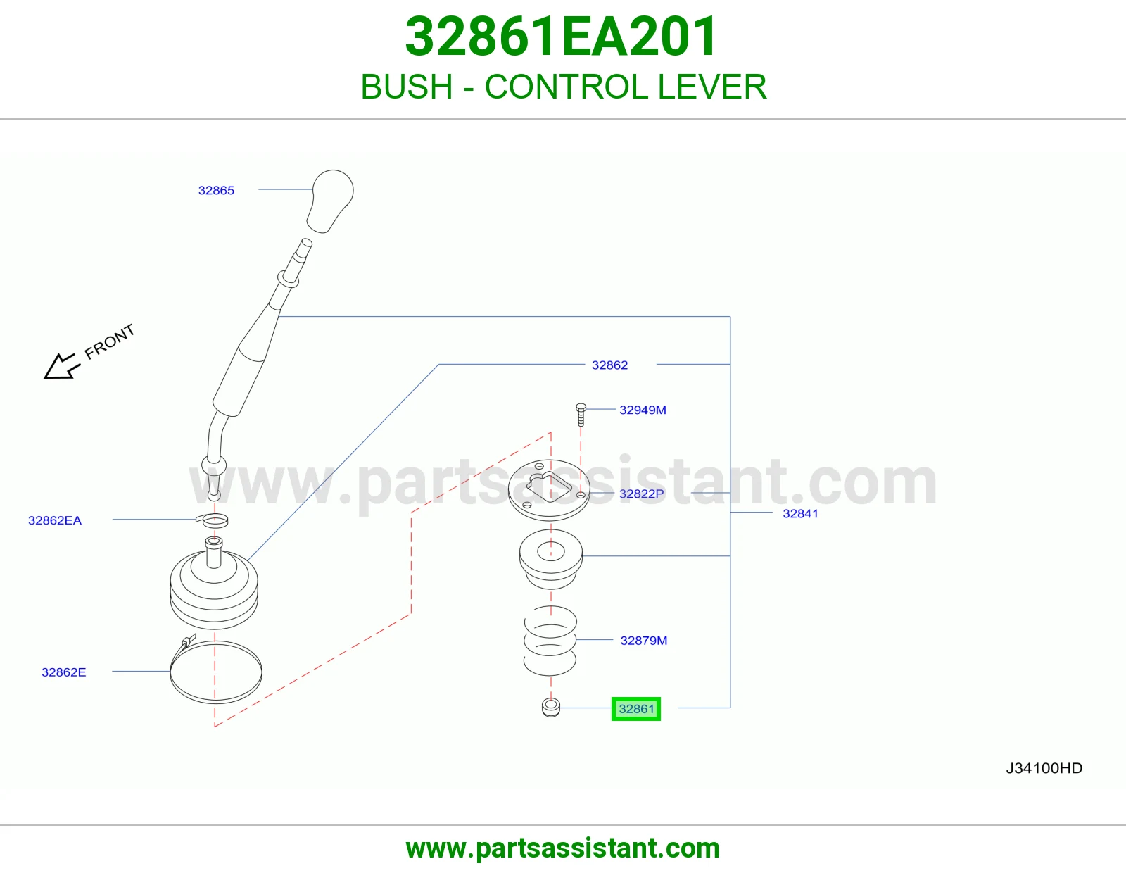 جلدة ذراع تحكم 32861EA201