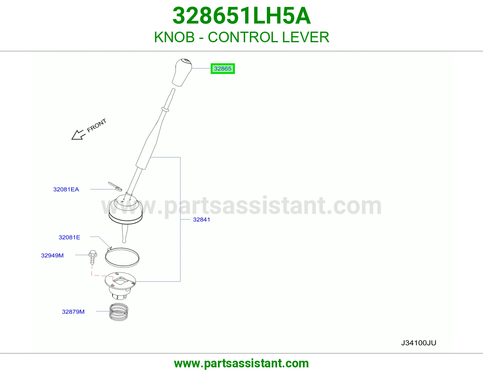 مسكة عصا قير 328651LH5A