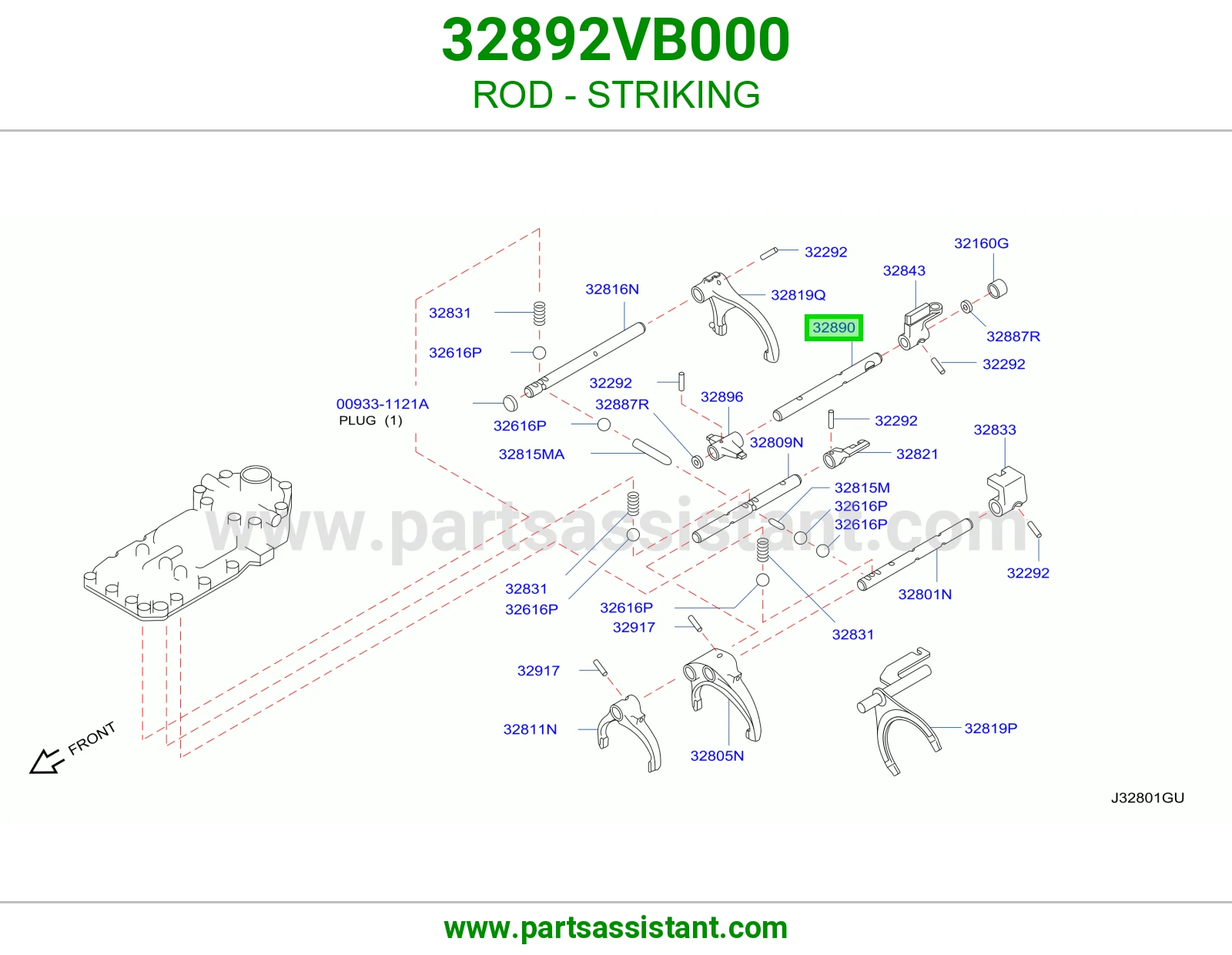 ذراع تعشيق 32892VB000