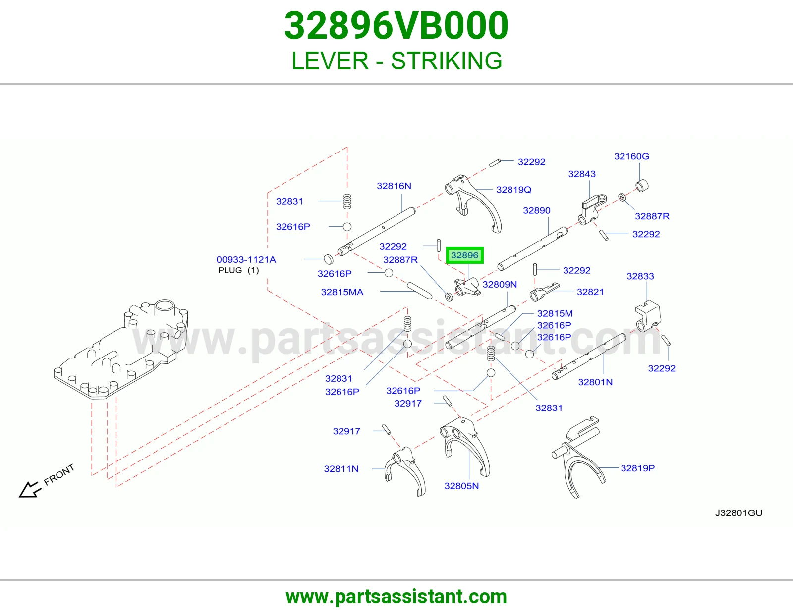 ذراع تعشيق 32896VB000
