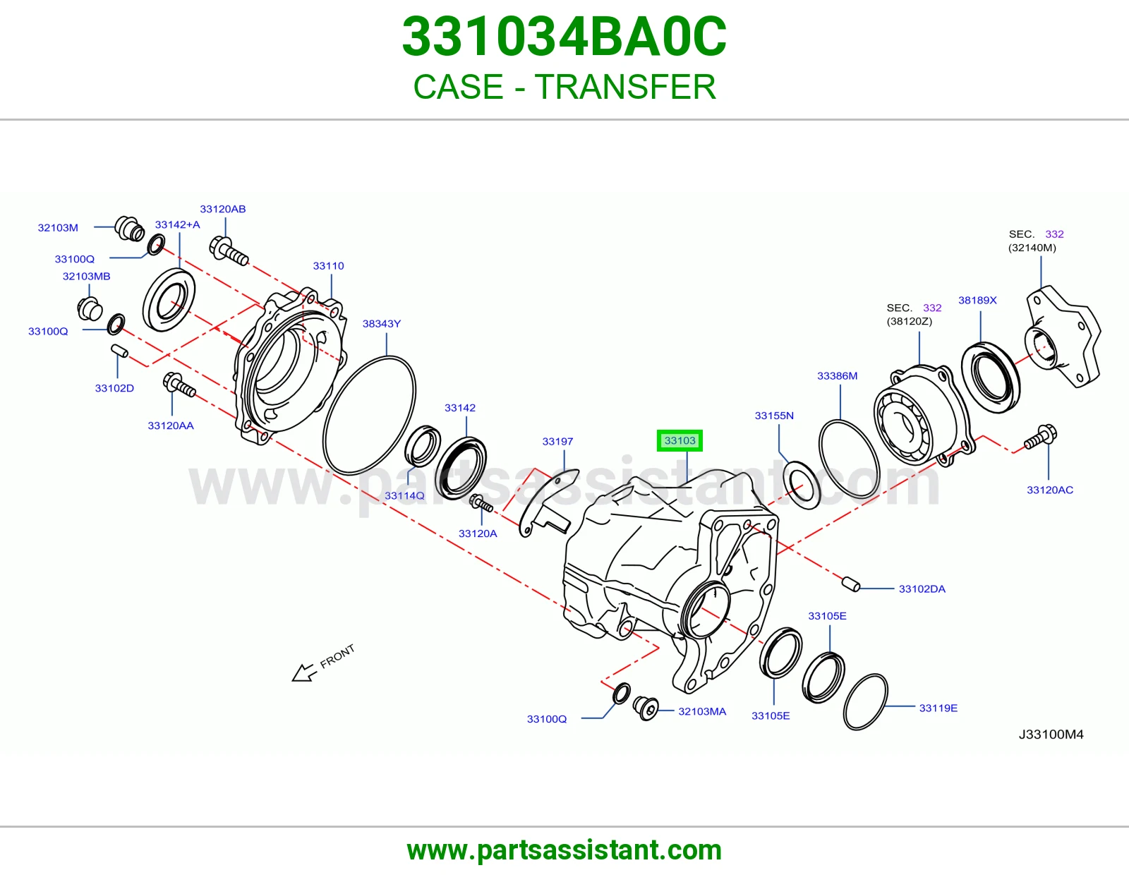 علبة دبل 331034BA0C