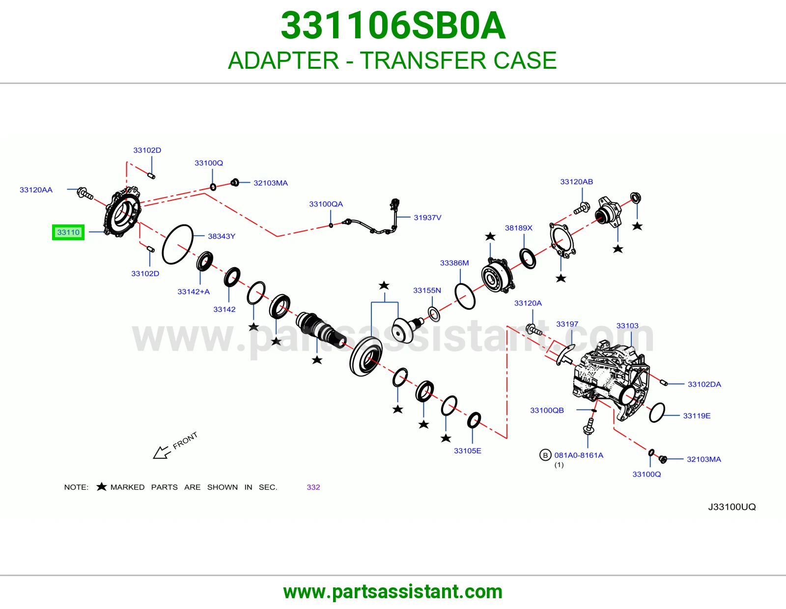 وصلة علبة دبل 331106SB0A