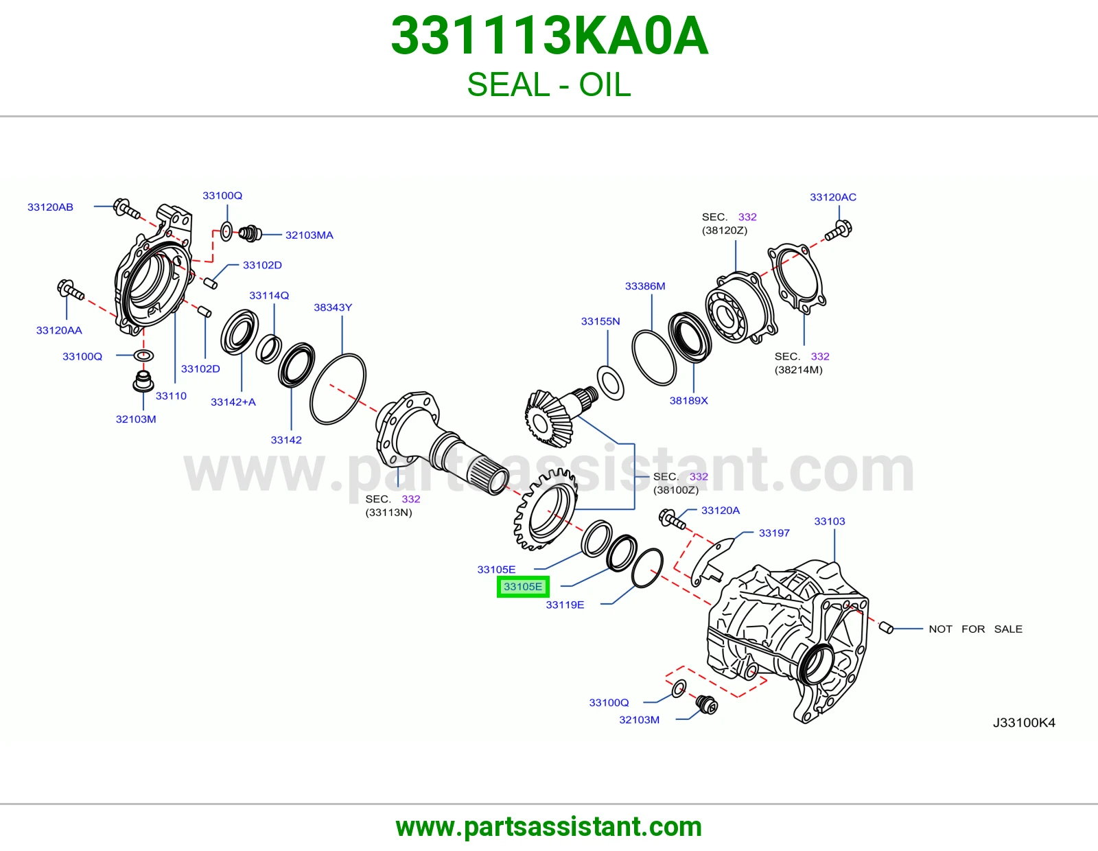 جلدة زيت 331113KA0A