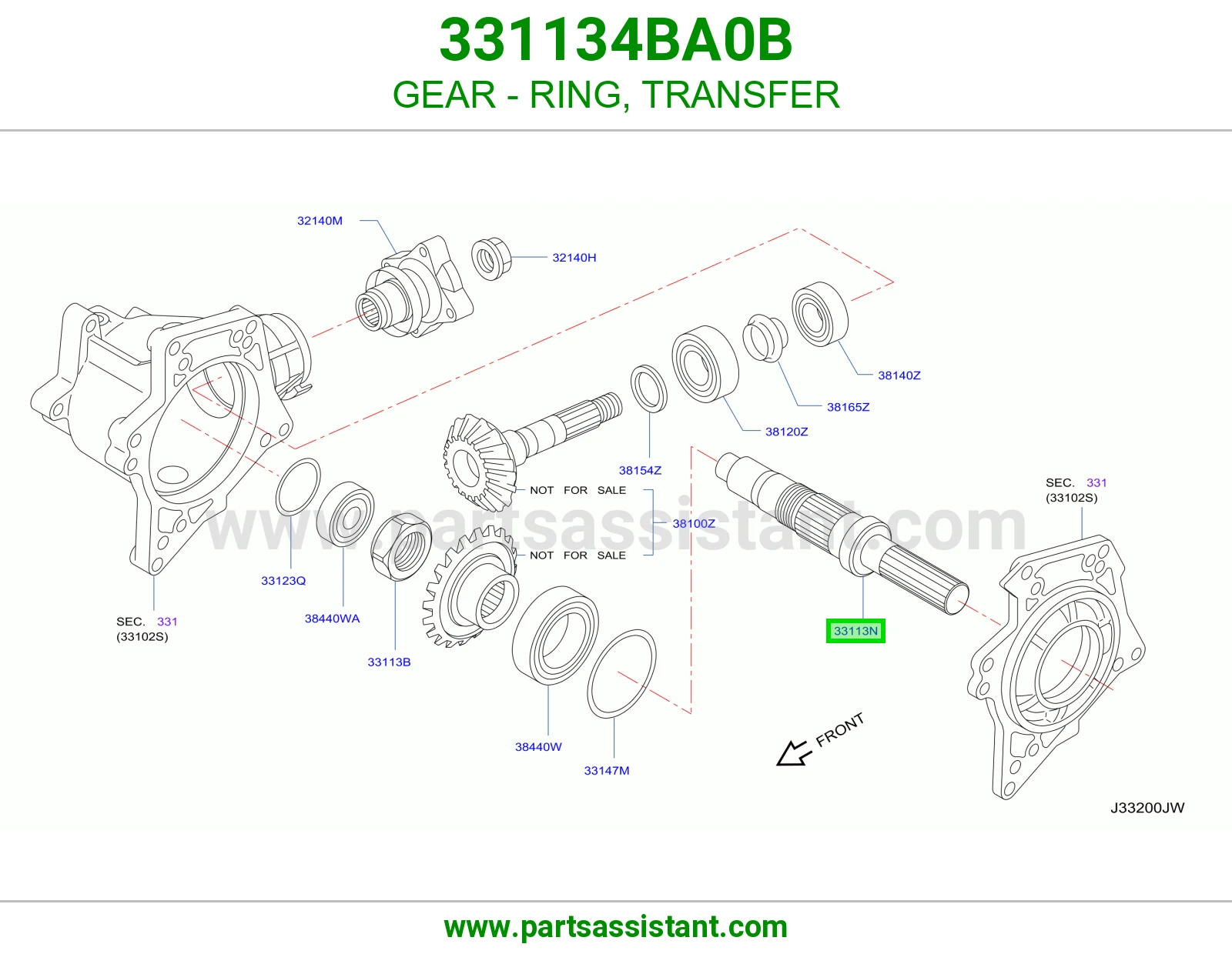 ترس حلقة دبل 331134BA0B